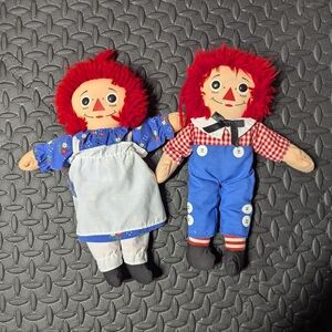 Vintage Raggedy Ann & Andy Doll Set